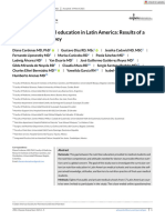 Nutrition in Medical Education in Latin America Results of A Cross-Sectional Survey. Print
