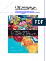 Ebook Ebook PDF Statistics For The Behavioral Sciences 5th Edition PDF