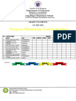 Ilayang Dupay Progress Monitoring Tool of Learners Filipino