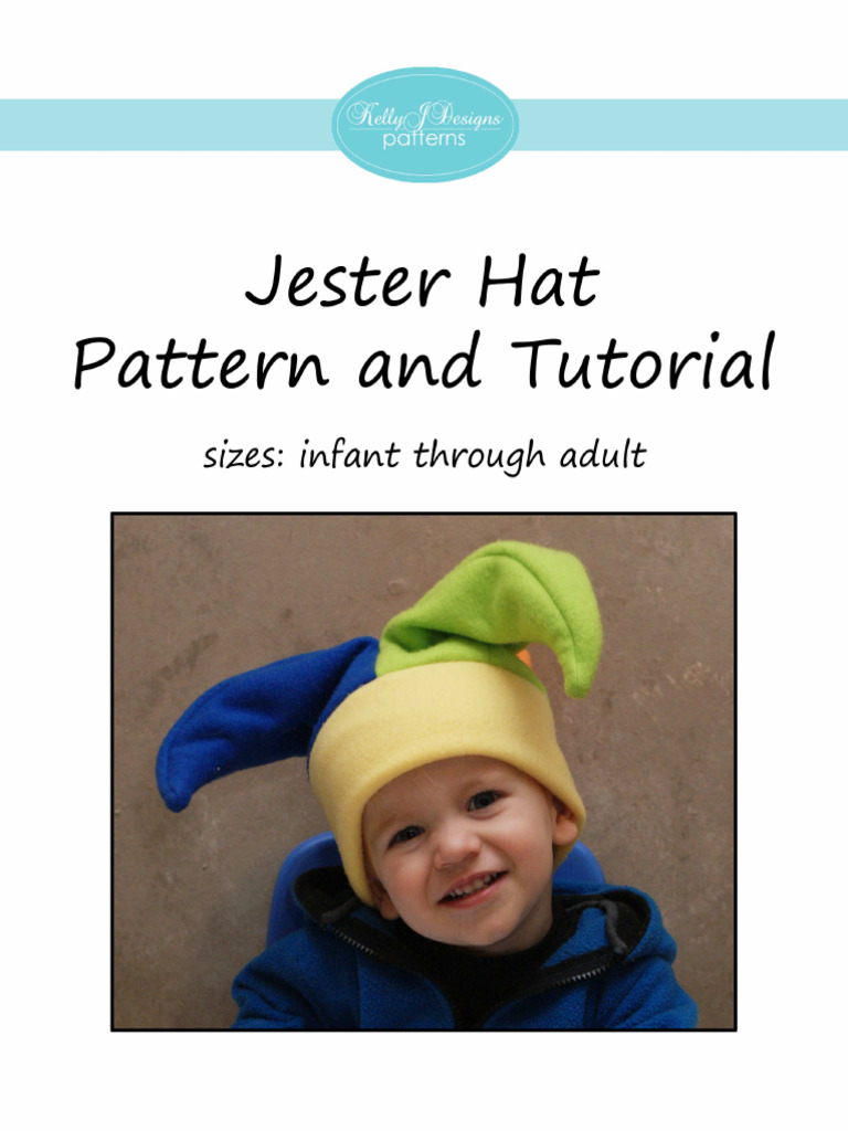 Jester Hat Pattern and Tutorial | PDF for Free Printable Hat Sewing Patterns
