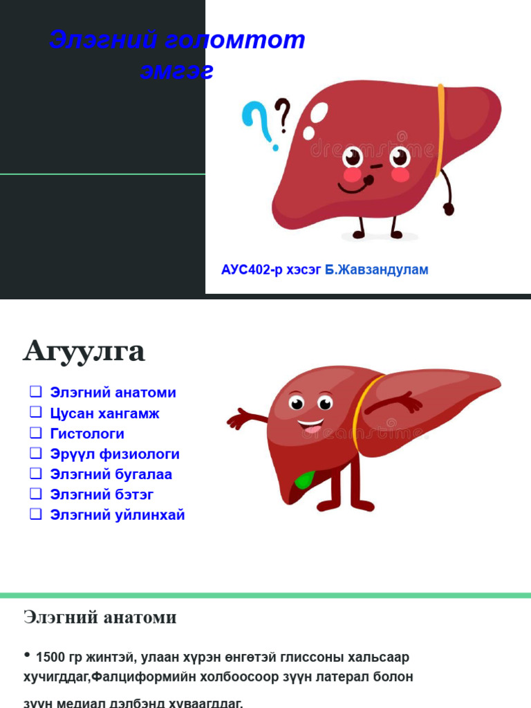 №8. Элэгний голомтот эмгэг | PDF