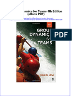 Group Dynamics For Teams 5th Edition Ebook PDF