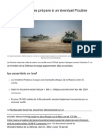 4 - FR - Geheimpapier - Bundeswehr Wappnet Sich Für Möglichen Putin-Angrif