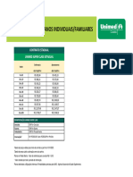 Tabela Particular - UNIMED CUIABA