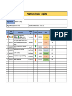 Action Item Tracker Template 