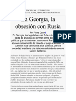 Georgia y La Obsesión Con Rusia - Octubre 2021