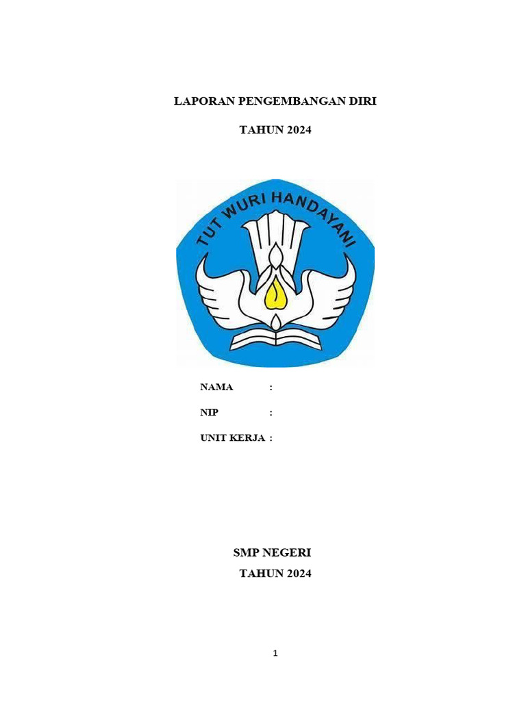 Laporan Pengembangan Diri Guru 2024 | PDF