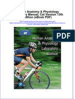 Human Anatomy Physiology Laboratory Manual Cat Version 13th Edition Ebook PDF