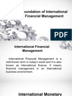 Foundation of International Financial Management
