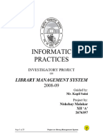 Project Report Library Management System