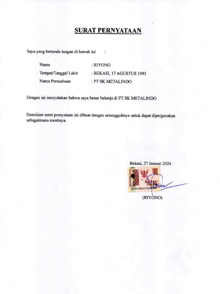 Pernyataan Resmi JJ di Media Sosial