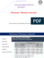 Lec 04-05 - Plasmonic or Photonic Material