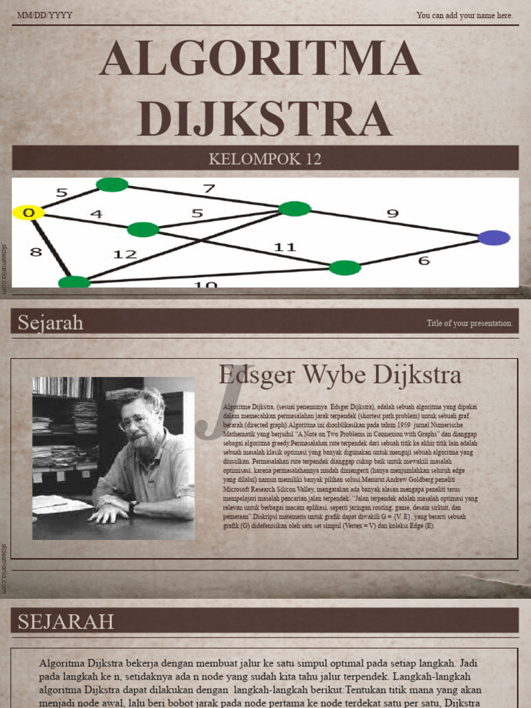 Algoritma Dijkstra: Jarak Terpendek Graf | PDF