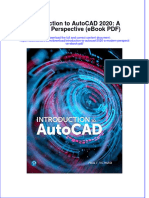Introduction To Autocad 2020 A Modern Perspective Ebook PDF