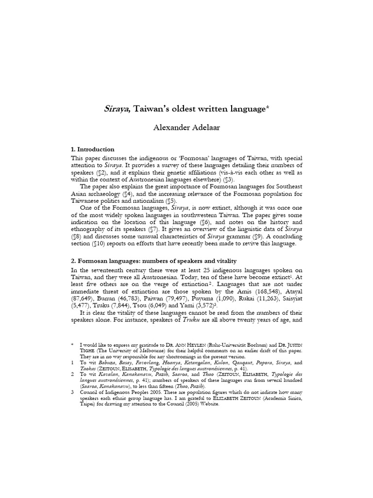 siraya-taiwans-oldest-written-language-2-pdf-language-families