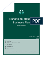 Transitional Housing Business Plan Example 