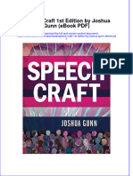 Speech Craft 1st Edition by Joshua Gunn Ebook PDF