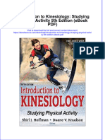 Introduction To Kinesiology Studying Physical Activity 5th Edition Ebook PDF