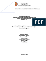 Consumer Buying Behavior of Rural and Urban Consumers in Batangas City Edited