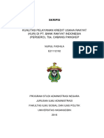 Adoc - Pub Skripsi Kualitas Pelayanan Kredit Usaha Rakyat Kur