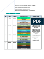 Jadual Jaga Makan Minggu Psra 2023