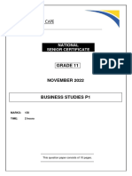 BUSINESS STUDIES QP GR11 NOV2022 - English