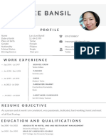 Grey Clean CV Resume Photo