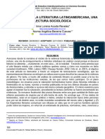 Feminicidios en La Literatura Latinoamericana, Una Lectura Sociológica