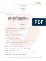 ICSE Sample Papers For Class 7 Biology Part 1 (2023-24)