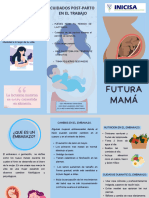 Folleto Informativo Asma Ilustrado Azul