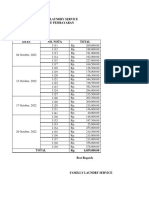 FAMILLY LAUNDRY INVOICE 27 Oktober 