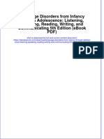 Language Disorders From Infancy Through Adolescence Listening Speaking Reading Writing and Communicating 5th Edition Ebook PDF