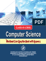 Class - XII - Computer Science (CBSE) - Workbook