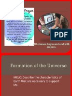 Formation of The Universe
