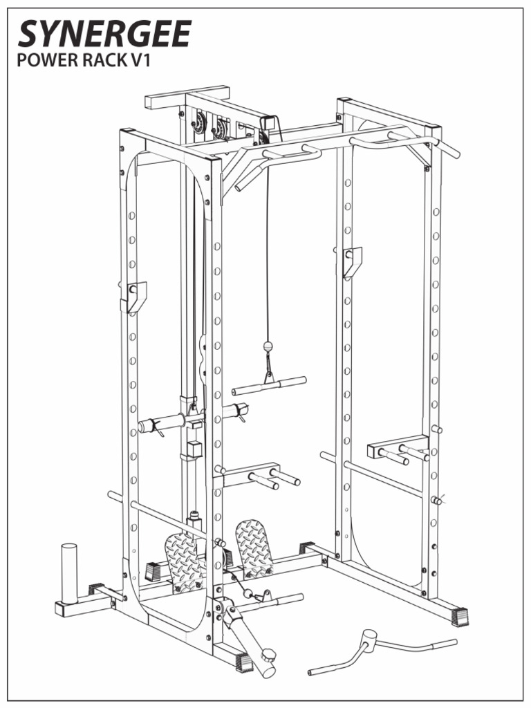 Synergee Power Cage With Pulley Manual 2022 PDF