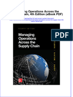 Managing Operations Across The Supply Chain 4th Edition Ebook PDF