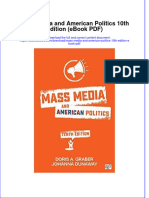 Mass Media and American Politics 10th Edition Ebook PDF