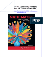 Mathematics For Elementary Teachers With Activities 5th Edition Ebook PDF