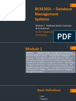 Module-1 Database System Concepts and Architecture