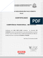 115MET1S2023-CERTIFICADO (Clique Aqui para Salvar o Certificado Do Curso) 1774614