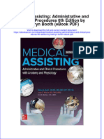 Medical Assisting Administrative and Clinical Procedures 6th Edition by Kathryn Booth Ebook PDF