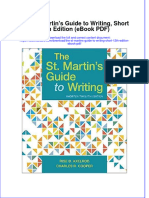 The ST Martins Guide To Writing Short 12th Edition Ebook PDF