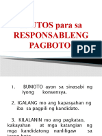 6 10 Utos NG Responsableng Pagboto