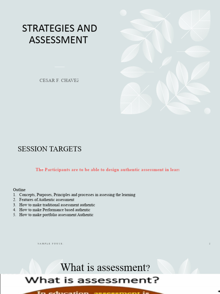 Authentic Assessment Design | PDF | Microsoft Power Point | Software