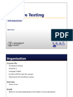 SW-Testing FS2011 Introduction