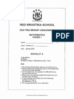 P6 Maths SA2 2020 Red Swastika Exam Papers