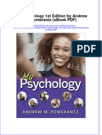 My Psychology 1st Edition by Andrew M Pomerantz Ebook PDF