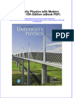 University Physics With Modern Physics 15th Edition Ebook PDF