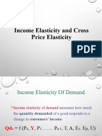 Income and Cross Price Elasticity of Demand