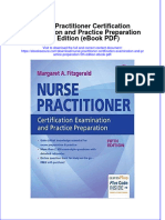 Nurse Practitioner Certification Examination and Practice Preparation 5th Edition Ebook PDF